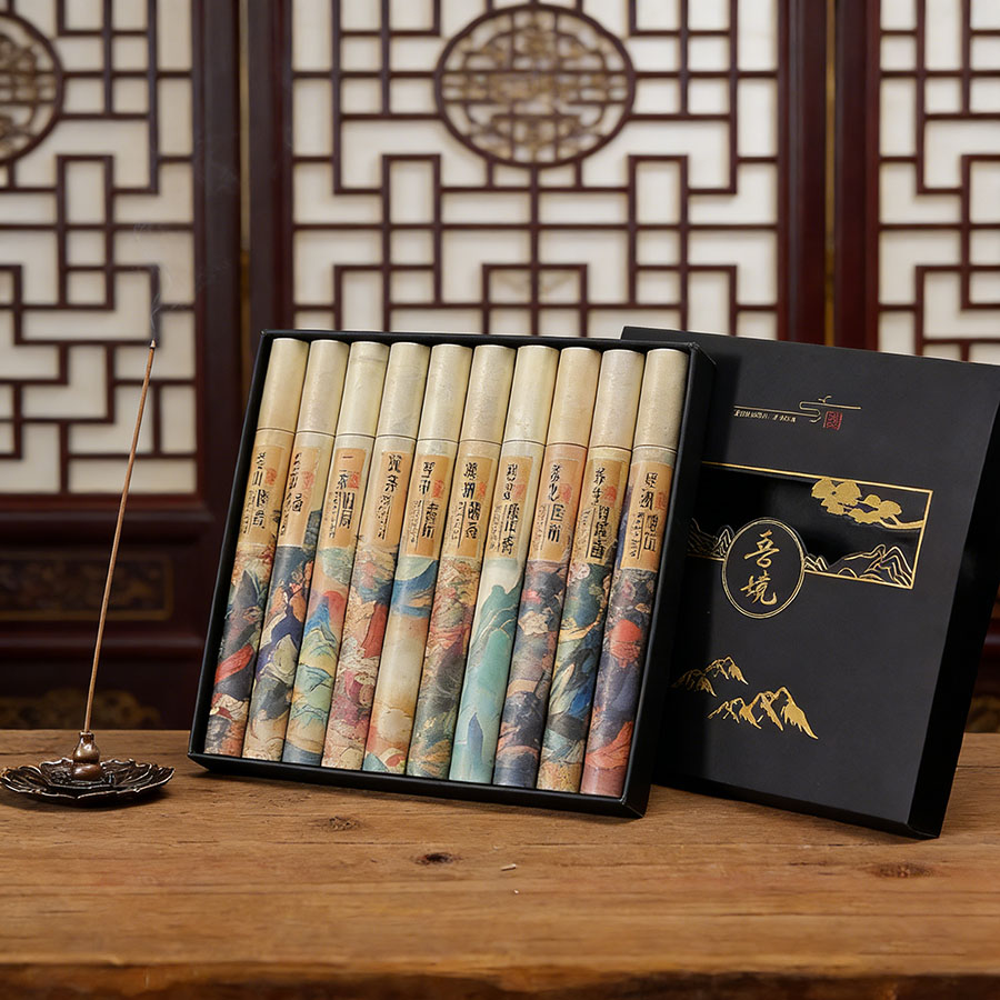 Home Fragrance Aroma Set - Ten-flavour Incense Gift Box, Gentle Aroma,