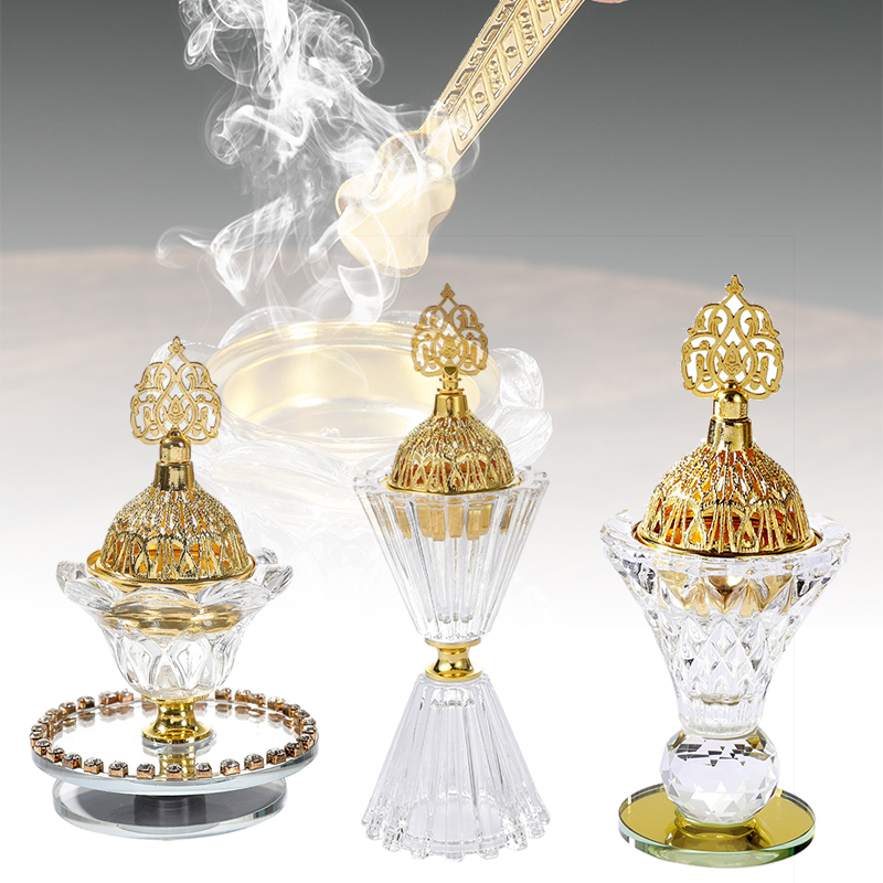 Home Fragrance Aroma Set - 1pc Glass Incense Burner Set Desktop