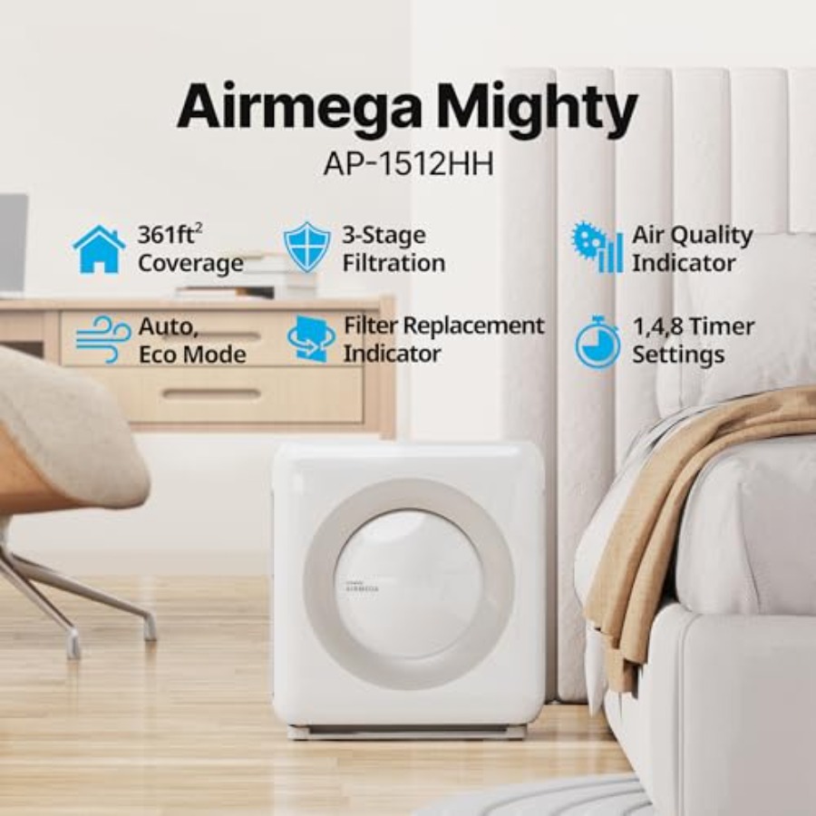 Coway Airmega AP-1512HH W True - Coway Air Purifier Ap-1512Hh review and price