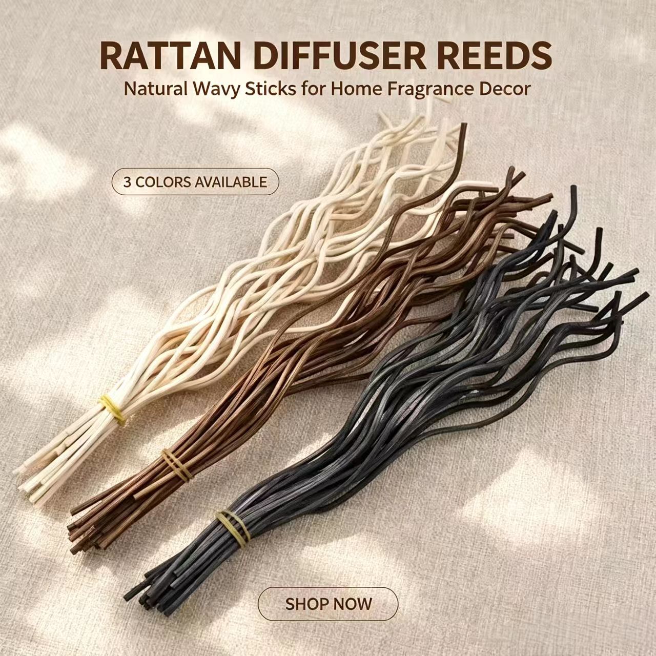 20Pcs Long Wavy Rattan Reed Di - Home Fragrance Verbena review and price