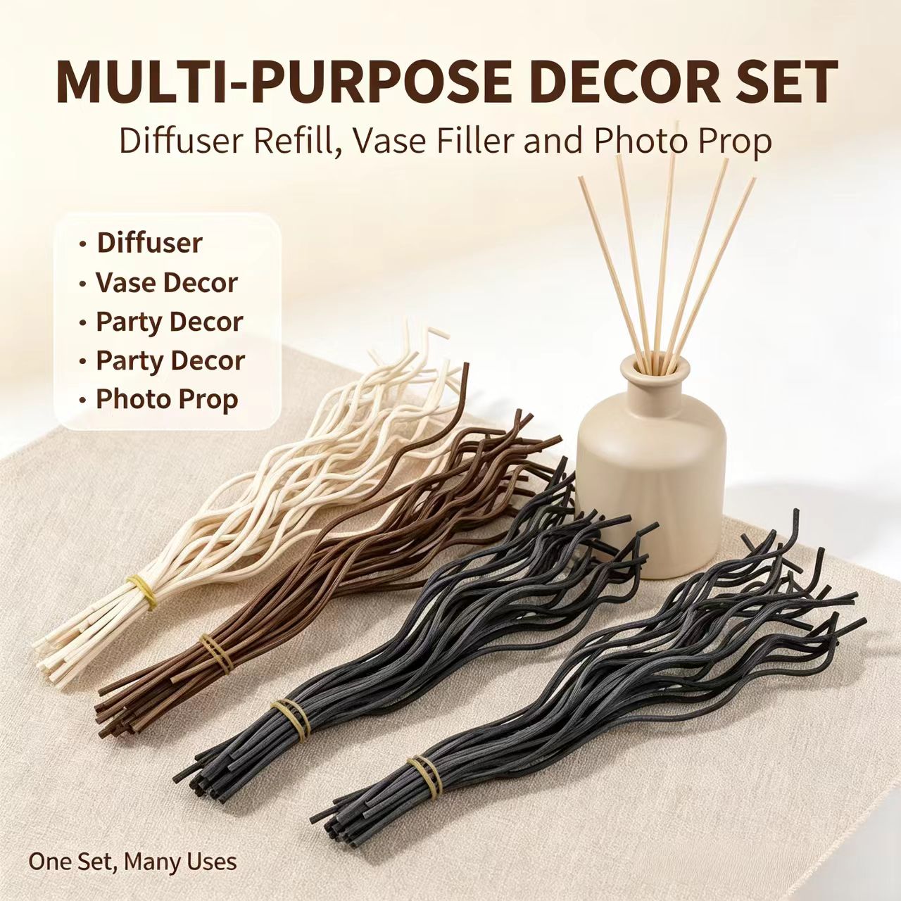20Pcs Long Wavy Rattan Reed Di - Home Fragrance Verbena review and price