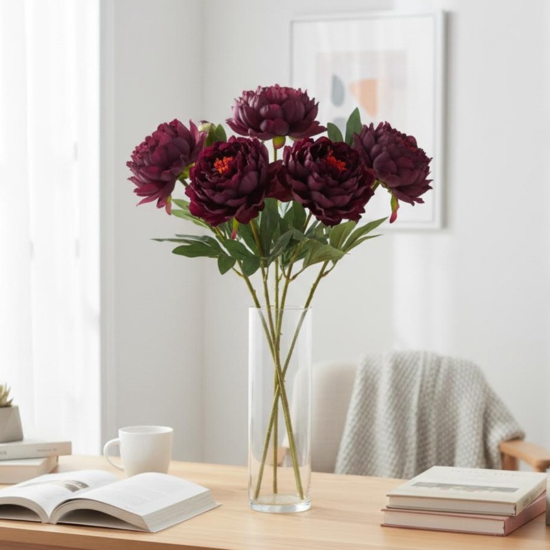 4 pieces of simulated peonies, - Home Fragrance Edg review and price