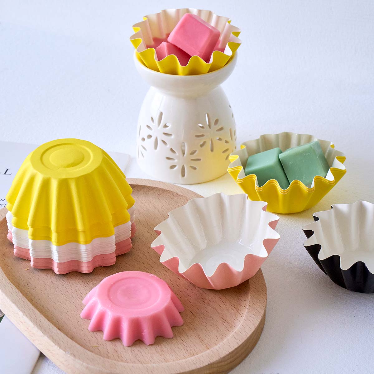 10pcs Wave Edge Wax Coated Pap - Home Fragrance Edg review and price